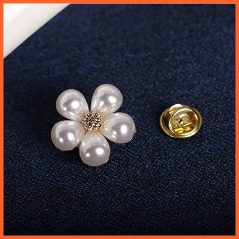 whatagift.com.au XZ0021-1 / 1 Piece Pearl Brooch For | Clothes Pin Accessories