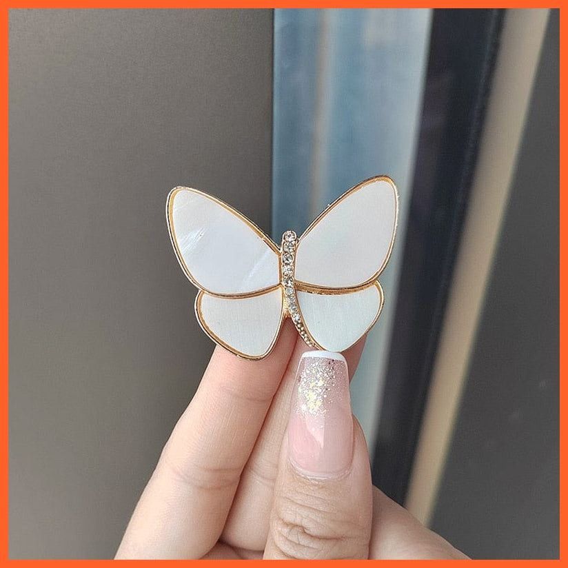 whatagift.com.au XZ0110-1 / China / 1 Piece Butterfly Brooches For Women | Charm Pearl Gold Color Brooch Pins