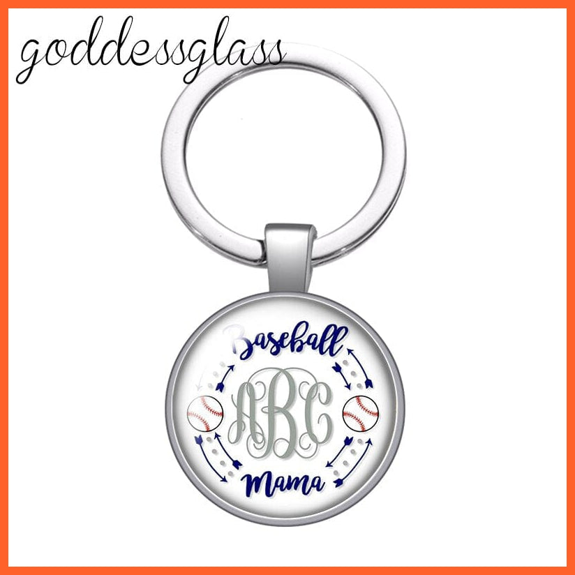 whatagift.com.au YA0800-01 Mum Glass Cabochon Keychain For Mother's day Gift