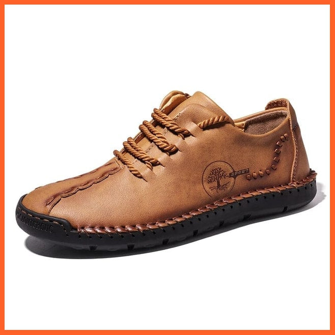 whatagift.com.au yellow / 11 / China Casual Split Leather Shoes