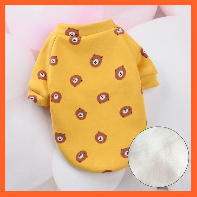 whatagift.com.au Yellow Bear / XS-10 / CHINA Sweet Small Pet Dog And Cat Clothes