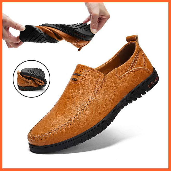 whatagift.com.au Yellow Brown / 12.5 Casual Slip on Formal Loafers